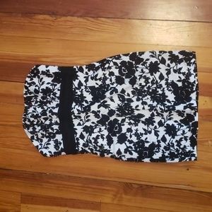 Forever 21 Floral Strapless Dress